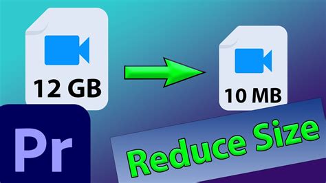 Premiere Pro: Export Small File Size (in .